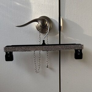 Silver Rhinestone Chain Belt